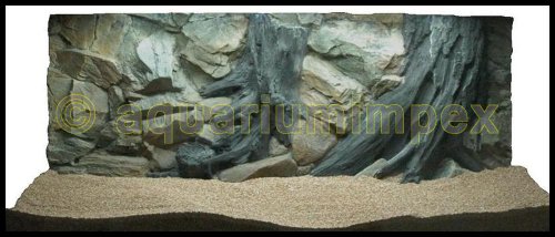 3D Aquarienrückwand 120x60 Root von Aquariumimpex