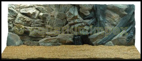 3D Aquarienrückwand 150x50 Root 2Tlg von Aquariumimpex