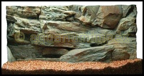 3D Aquarienrückwand 60x30 Rock von Aquariumimpex