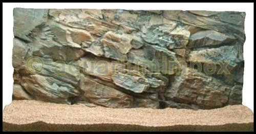 3D Aquarienrückwand 80x40 Rock von Aquariumimpex