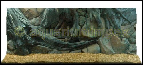 3D Rückwand 150x60 Aquariumrückwand Amazonas von Aquariumimpex