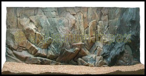 Aquarium 3 D Rückwand S. Felsen Wurzel 80x40 cm 80 3D von Aquariumimpex