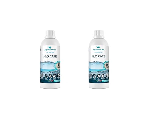 AquariumLine H2O Care – Bioaufbereiter für Süß- und Meerwasseraquarien – neutralisiert Chlor, Schwermetalle – stabilisiert pH-Wert und schützt Fische und Wirbeltiere, 500 ml, 2 Stück von Aquariumline