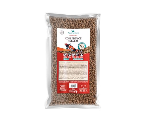 AquariumLine Koiessence Pellets – Grundfutter aus Pellets, 4,5 mm, für Koi und Teichfische (10 l/4,5 kg) von Aquariumline