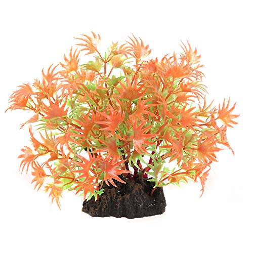 Aquatlantis Aqua Decor Buschpflanze, Einheitsgröße, 0,14 kg, Orange von Aquatlantis