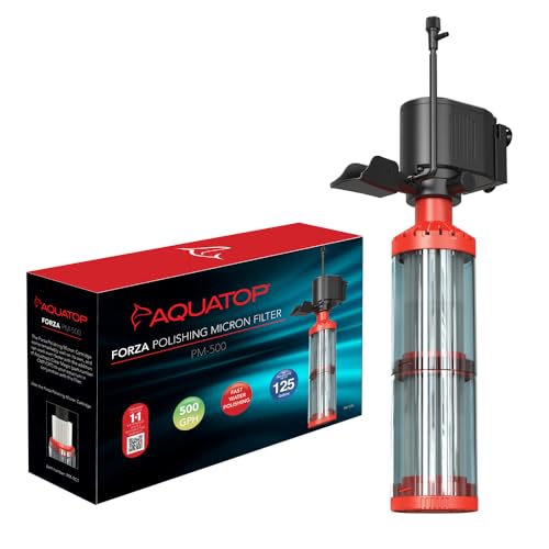 Aquatop FORZA Polier-Mikron-Filter für große Aquarien – 500 GPH, kristallklares Wasser, leistungsstarke Filtration für Süß- & Salzwassertanks, PM-500 Aquatop FORZA Polier-Mikron-Filter für große Aquarien – 500 GPH, kristallklares Wasser, leistungsstarke Filtration für Süß- & Salzwassertanks, PM-500 von Aquatop