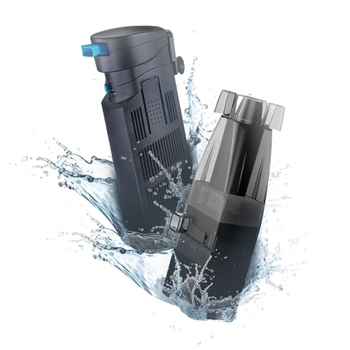 Aquatop Innenfilter, Oberflächenskimmer-Bundle – 72-126 GPH Filter mit 7 W Licht & 65 GPH Oberflächenskimmer, bis zu 100 Gallonen, ideal für Salz und Süßwasser Aquatop Innenfilter, Oberflächenskimmer-Bundle – 72-126 GPH Filter mit 7 W Licht & 65 GPH Oberflächenskimmer, bis zu 100 Gallonen, ideal für Salz und Süßwasser von Aquatop