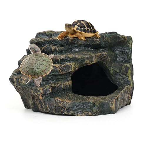 Aquazoo Aquarium-Dekoration, Bären-Drachen-Zubehör, Reptilien-Tank-Zubehör, perfekter Schildkröten-Lebensraum für Reptilien-Gecko-Terrarium-Dekoration, professionelle Schildkröten-Sonnenplattform von Aquazoo