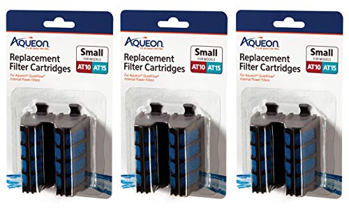 Aqueon 6 Pack of Replacement Filter Cartridges for QuietFlow Internal Power Filters, Small, for AT10 and AT15 von Aqueon