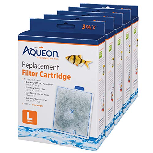 Aqueon Ersatz-Filterkartuschen für Filtermodelle 20, 30, 40, 50 und 75 und Kanistermodelle 200, 300 und 400, groß, 15 Stück von Aqueon