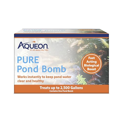Aqueon Pure Outdoor Teichwasser Natürliche Reinigungsbombe zur Reduzierung von Ammoniak und Nitrit, für bis zu 2.500 Gallonen von Aqueon