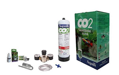Aquili CO225 Kit CO2 mit Reduzierstück 2 Manometer und US-Flasche und 600 g, Modell Classic, Mehrfarbig Aquili CO225 Kit CO2 mit Reduzierstück 2 Manometer und US-Flasche und 600 g, Modell Classic, Mehrfarbig von Aquili