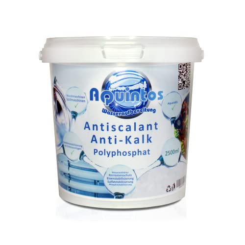 Aquintos Siliphos Polyphosphat Antiscalant zur Bindung von Carbonat, Silikat, Sulfat, Phosphat, Kieselsäure (2500ml Eimer) von Aquintos Wasseraufbereitung
