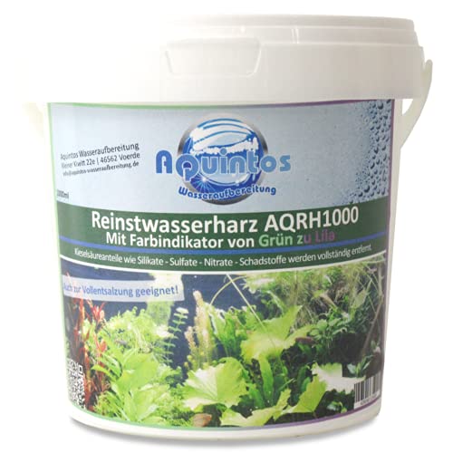 Reinstwasserharz/Michbettharz/Mischbettharzfilter mit Farbindikator von grün zu orange - Aquintos (1 Liter) von Aquintos Wasseraufbereitung