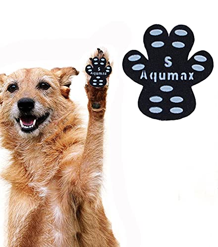 Aqumax Rutschfeste Pfotengriffe für Hunde, Hundefüße, Aufkleber mit stärkerem Klebstoff, Pfotenschutz im Sommer auf heißem Gehweg, für rutschige Böden, Essentials für ältere Hunde, 12 Sets (48 Stück), von Aqumax