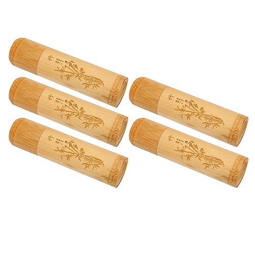 Aramox 5pcs Holzstreuung Einäscherung Kleiner Urnen, Mini -Spreizentier -Bambus Urnen, 4,7x1.2x1.2in Pet Pet Cremation Ashes Container, Vielseitige Verwendung, Handheldgröße für Reise, Tragbar Aramox 5pcs Holzstreuung Einäscherung Kleiner Urnen, Mini -Spreizentier -Bambus Urnen, 4,7x1.2x1.2in Pet Pet Cremation Ashes Container, Vielseitige Verwendung, Handheldgröße für Reise, Tragbar von Aramox