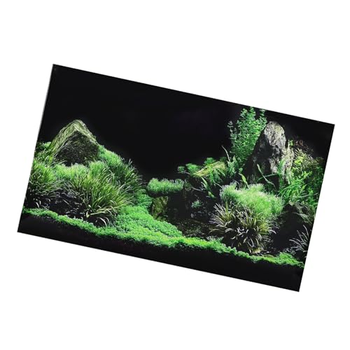 Aramox Aquarium-Poster mit 3D-PVC-Meeresboden- und Fischhintergrund-Wanddekoration (61 * 30CM) von Aramox