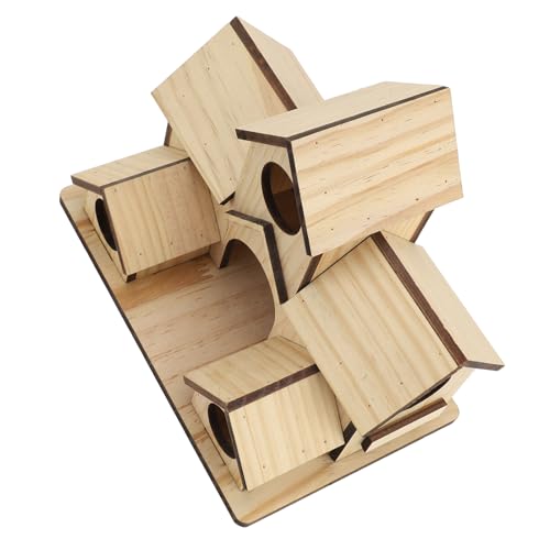 Aramox Schöne Unvollendete Holzvogelhaus Zum Malen von Mini -Feeder, Gummiholz ​​- 7,9 X 5,9 X 5,1in von Aramox