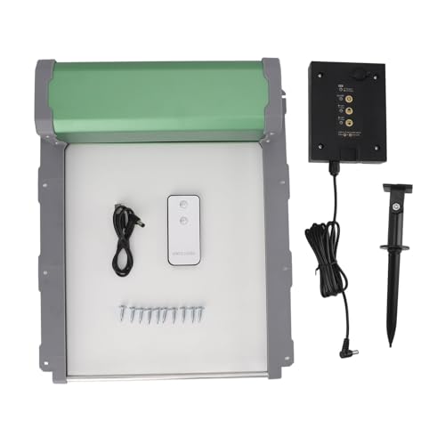 Automatische Hühnerstalltür, Solarbetriebener Öffner, 4 Modi, Timer und Fernbedienung, Wetterfest, Raubtier, für Hühner, Enten, Bauernhöfe von Aramox