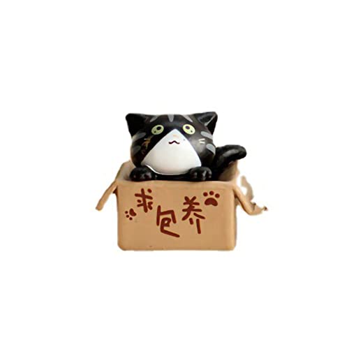 Cartoon Poor Box Katzenmodell, Kleine Statue Mikrolandschaftstisch Dekoration für Heimauto, Bestehend aus PVC -Material, Lebendiger Farbe Langlebiger Gebrauch, Geeignet Als Spielzeuggeschenkidee Cartoon Poor Box Katzenmodell, Kleine Statue Mikrolandschaftstisch Dekoration für Heimauto, Bestehend aus PVC -Material, Lebendiger Farbe Langlebiger Gebrauch, Geeignet Als Spielzeuggeschenkidee von Aramox