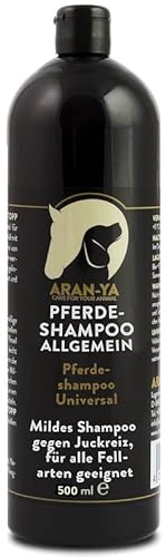 ARAN-YA Fellpflege Pferd 500ml, Standard Pferdeshampoo, Shampoo für Pferde Aller Fellfarben von Aran-ya