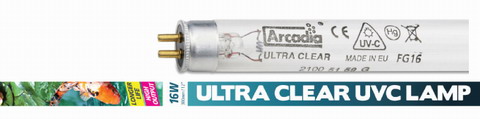 Arcadia 4 Watt Ersatzleuchtmittel für UV-C Wasserklärer / UVC-Entkeimungslampe von Arcadia