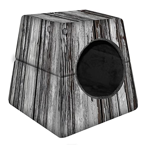 Arco Design 2-in-1 Hunde- /Katzenhaus Katzenhöhle Hundebett Katzenbett Hunde Katze Zwinger Bett Schlafplatz 43cmx43cm (Fjord, M) von Arco Design
