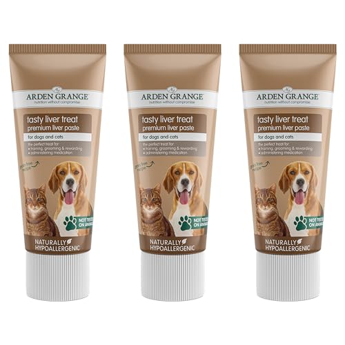 Arden Grange Premium Leberpaste Leckerli für ausgewachsene Hunde und Katzen (3 x 75g) von Arden Grange