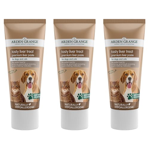 Arden Grange Premium Leberpaste Leckerli für ausgewachsene Hunde und Katzen (3 x 75g) von Arden Grange