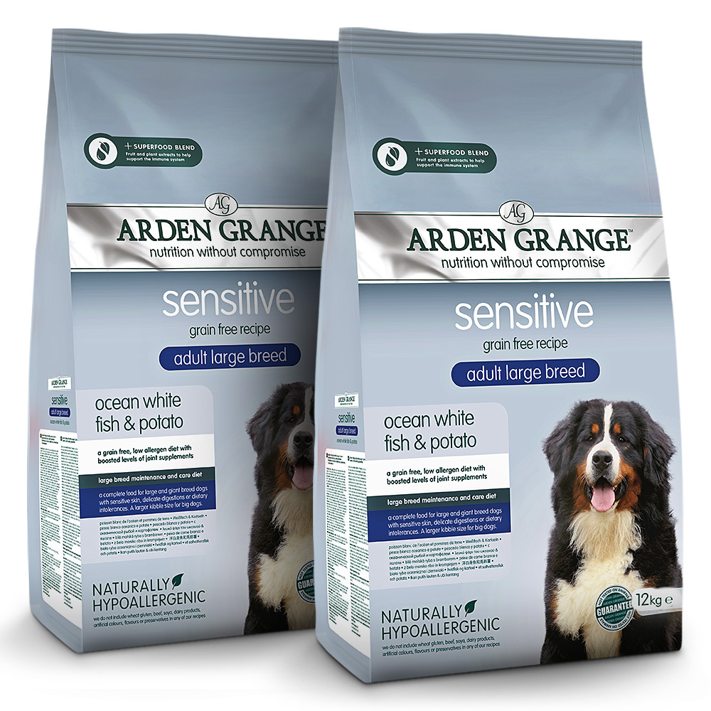 Arden Grange | Getreidefrei Weißfisch & Kartoffel | Sensitive Large Breed Adult | 2 x 12 kg Arden Grange | Getreidefrei Weißfisch & Kartoffel | Sensitive Large Breed Adult | 2 x 12 kg von Arden Grange