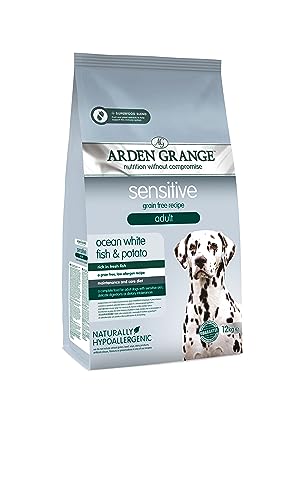 Arden Grange - Grainfree Adult mit frischem ozeanischem Weißfisch & Kartoffel getreidefrei - Trockenfutter - 12 kg - Hundefutter von Arden Grange