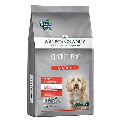 Arden Grange - Grainfree Light/Senior Huhn & Superfoods - Trockenfutter - 12 kg - Hundefutter von Arden Grange