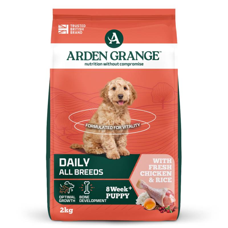 Arden Grange | Reich an frischem Huhn | Puppy/Junior | 4 x 2 kg von Arden Grange