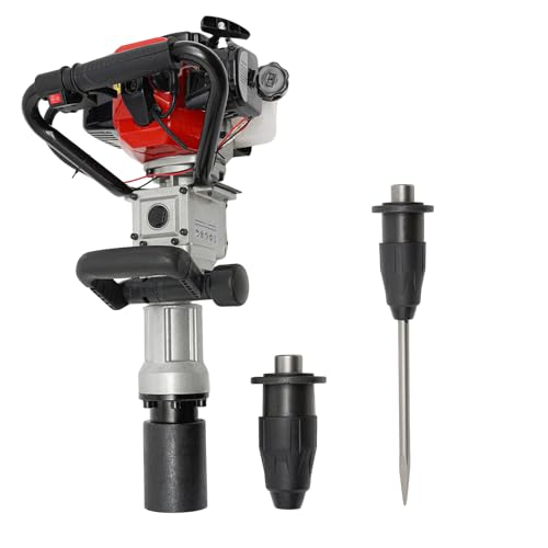 Areao Benzin Pfahlramme, 32.7cc 2 2 Takt Motor Erdbohrer Benzin, Hand-Zug-Start Fahlramme Benzin Erdlochbohrer mit 55-70mm Hülsen für Gebäude Zaunbau Areao Benzin Pfahlramme, 32.7cc 2 2 Takt Motor Erdbohrer Benzin, Hand-Zug-Start Fahlramme Benzin Erdlochbohrer mit 55-70mm Hülsen für Gebäude Zaunbau von Areao