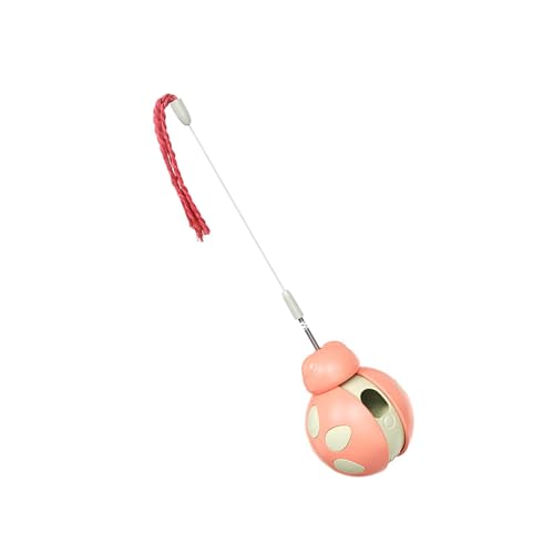 Arecobticy Interaktives Katzenspielzeug, langsamer Feeder mit neckendem Schwanz, rollendes Spielzeug, multifunktionale Katzen, necken mit hoher Elastizität von Arecobticy