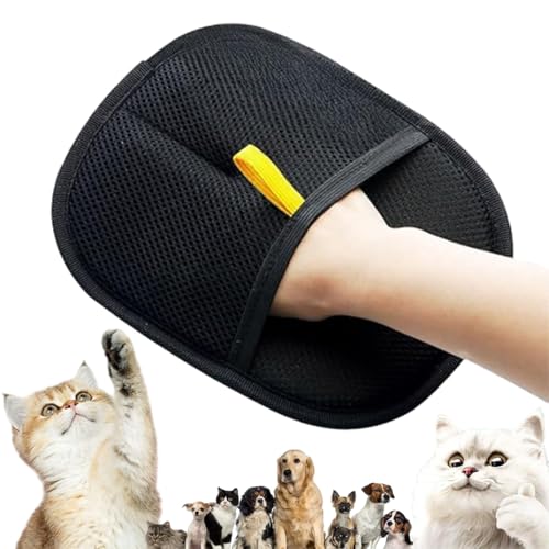Argumub Fellmagnet, Fell Magnet Handschuh, Fellmagnet, Handschuhe Zur Entfernung Statischer Substanzen für Tierhaare, Doppelseitige Fellpflegehandschuhe für Haustiere (1Pc) von Argumub