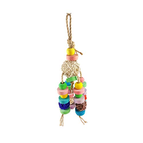 ArinkO Buntes Papageien-Vogelspielzeug: Robuste Hängeschaukel zum Klettern, Kauen und lehrreichen Spielen ArinkO Buntes Papageien-Vogelspielzeug: Robuste Hängeschaukel zum Klettern, Kauen und lehrreichen Spielen von ArinkO