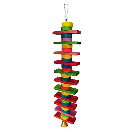 ArinkO Hölzernes Glockenspielzeug zum Aufhängen für kleine und mittelgroße Vögel – Käfigschaukel für den Innenbereich, Beiß- und Kaublöcke, interaktives Spielen ArinkO Hölzernes Glockenspielzeug zum Aufhängen für kleine und mittelgroße Vögel – Käfigschaukel für den Innenbereich, Beiß- und Kaublöcke, interaktives Spielen von ArinkO