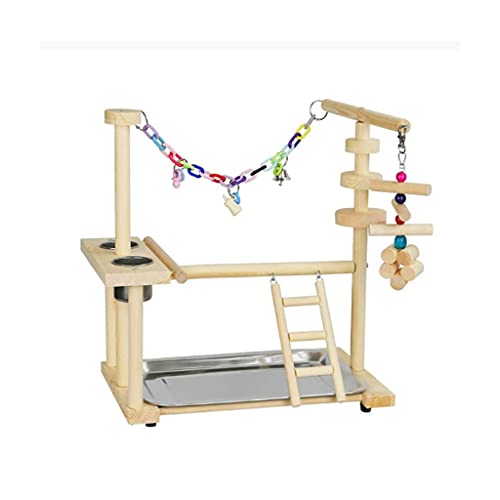 ArinkO Papageien-Spielständer aus Holz mit Leiter, Schaukel und Futternapf – perfekte Spielhalle für Vögel ArinkO Papageien-Spielständer aus Holz mit Leiter, Schaukel und Futternapf – perfekte Spielhalle für Vögel von ArinkO