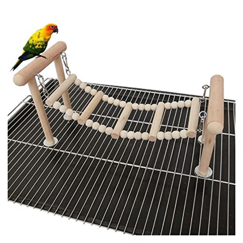 ArinkO Vogelsitzständer aus Holz mit Spielzeug, Schaukeln, Leiter und Kletterspaß – ideal für Sittiche, Nymphensittiche, Turteltauben, Finken – natürliches Spielplatzzubehör ArinkO Vogelsitzständer aus Holz mit Spielzeug, Schaukeln, Leiter und Kletterspaß – ideal für Sittiche, Nymphensittiche, Turteltauben, Finken – natürliches Spielplatzzubehör von ArinkO