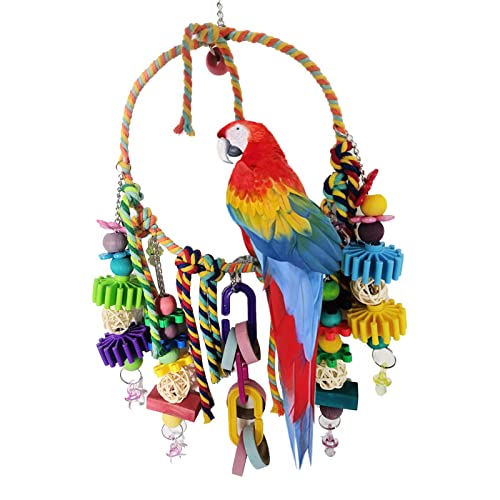 Bunte Spielplatzsitzstangen von ArinkO: 4-teiliges Set mit Schaukelspielzeugen für kleine Vögel Bunte Spielplatzsitzstangen von ArinkO: 4-teiliges Set mit Schaukelspielzeugen für kleine Vögel von ArinkO