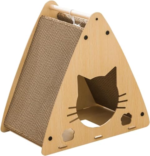 Kratzspielzeug, Kratzspielzeug, Katzenkratzhaus, Pappe, Katzenhäuser, Schleifklauen, Kratzspielzeug, Liegebett, Katzenspielhaus, Kratzbrett for kleine und große Katzen, Hasen von ArknAv