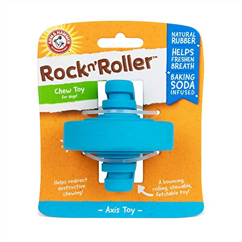 Arm & Hammer for Pets Rock N Roller Axis Kauspielzeug, Gummi, Blau von Arm & Hammer