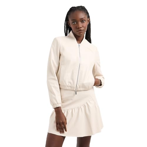 A | X ARMANI EXCHANGE Damen Bomberjacke aus Kunstleder, Iso, S A | X ARMANI EXCHANGE Damen Bomberjacke aus Kunstleder, Iso, S von Armani Exchange
