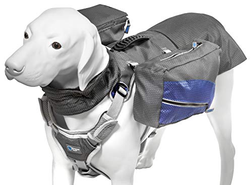 ArmoredTech Adventure Geschirr Multi – Mehrzweck Hunderucksack mit Sattelstaschen für Ausflüge ins Gelände (XL - Brustumfang 56-99 cm) von ArmoredTech