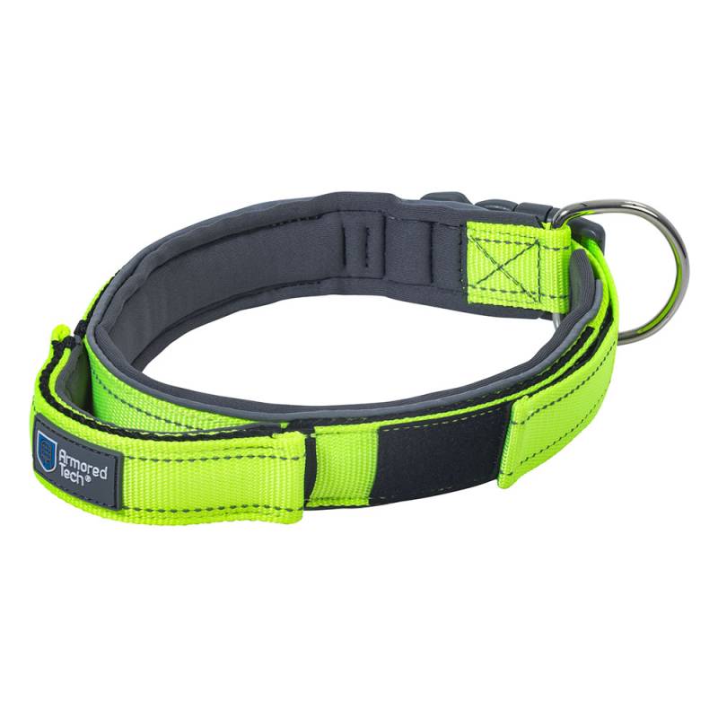 ArmoredTech Dog Control Halsband, neon grün - Größe XL: 51 - 60 cm Halsumfang, 35 mm breit von ArmoredTech