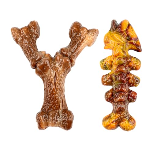 Aroocke Robustes Kauspielzeug für große Hunde, Speckgeschmack, strapazierfähiges Nylon, Knochenspielzeug für aggressive Kauer, kleine/mittelgroße und große Rassen, Zahnreinigung und Training, Aroocke Robustes Kauspielzeug für große Hunde, Speckgeschmack, strapazierfähiges Nylon, Knochenspielzeug für aggressive Kauer, kleine/mittelgroße und große Rassen, Zahnreinigung und Training, von Aroocke