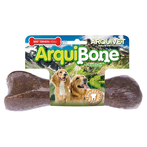ARQUIVET - Arquibone Bacon 20 cm - 265 g - Großer Hundeknochen - Natürlicher Hundesnack - Kauknochen - Ergänzungsfuttermittel für Hunde von Arquivet