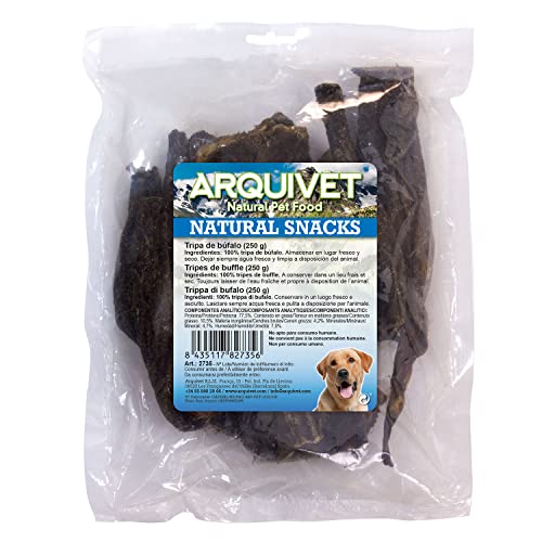 ARQUIVET Büffeldarm – 250 g – Natürliche Snacks – Snacks für Hunde – natürliche Snacks – Hundepreis – Leckereien für Hunde – natürliche Leckereien für Hunde von Arquivet