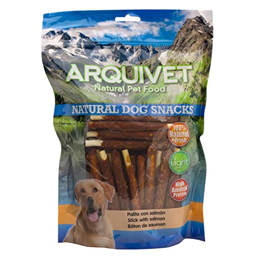 ARQUIVET Lachs-Stick - Natursnack - 1 kg - 13 cm - Natürlicher Snack für Hunde von Arquivet